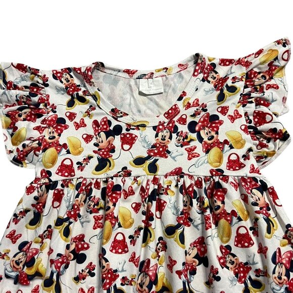 Girls 3T Minnie Mouse Tunic Pearl Dress - Picture 2 of 4